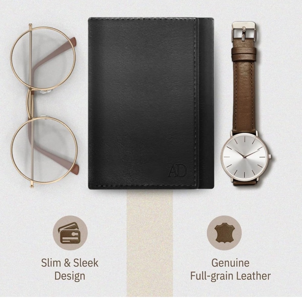 Black Trifold Wallet